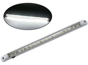 LED Интериорна Лампа, Тръба, 40см, Бяла Светлина, 12V, За Автомобил, Бус, Камион и др.