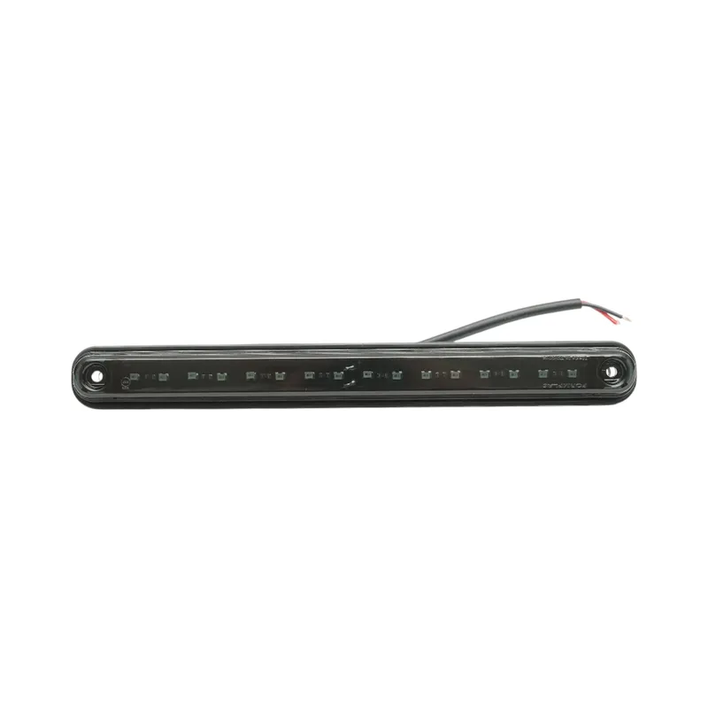 Червен LED Габарит / Маркер - Опушен 16 диода 12V-24V 235mm - 0
