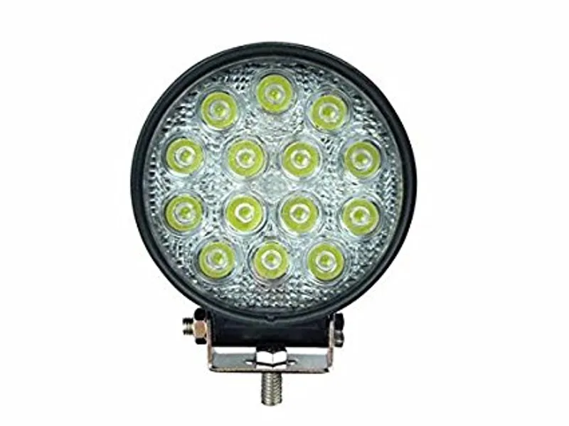 Универсален 42W Лед LED Халоген Фар Работна Лампа 12V - 24V за автомобил офроуд бус ван камион - 0