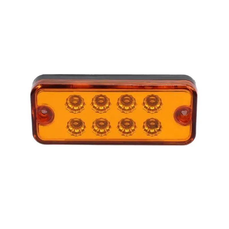 Оранжев LED Габарит / Светлина / Токос, с 8 диода - 12V - 99mm x 40mm - 0