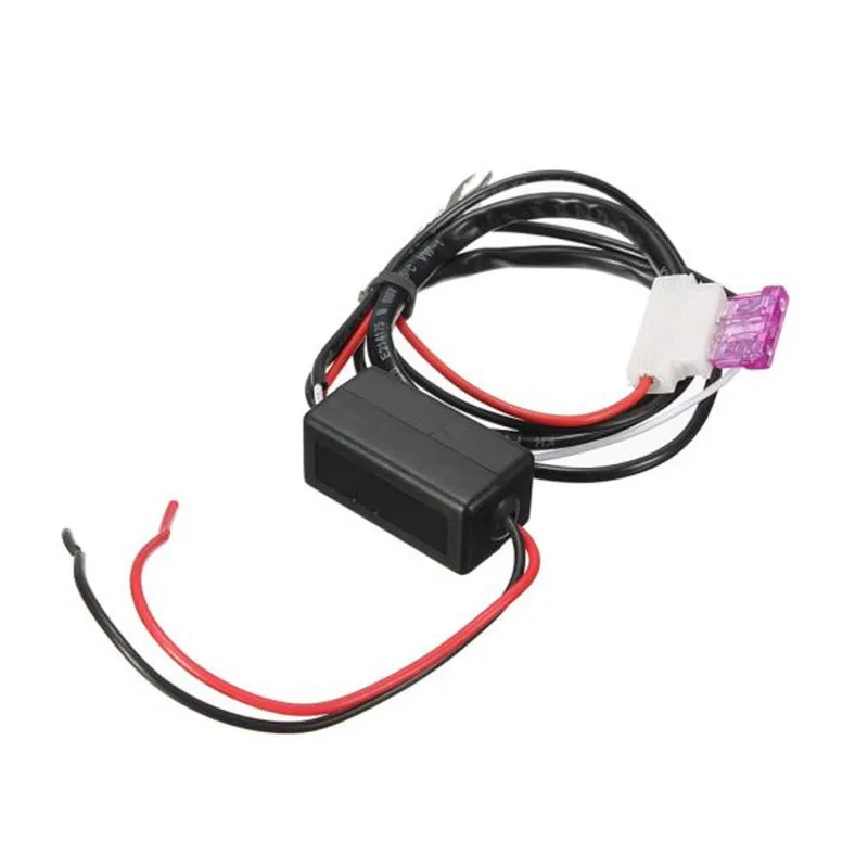 Автомобилно реле за LED дневни светлини с DRL контрол и димер ON/OFF - 12V - 0