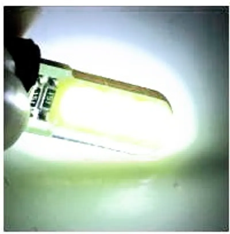 LED Лед Диодни Крушки За Габарит, Т10 W5W, COB 12-Core, 12V, Бяла, Canbus - Error free , Без грешки - 0