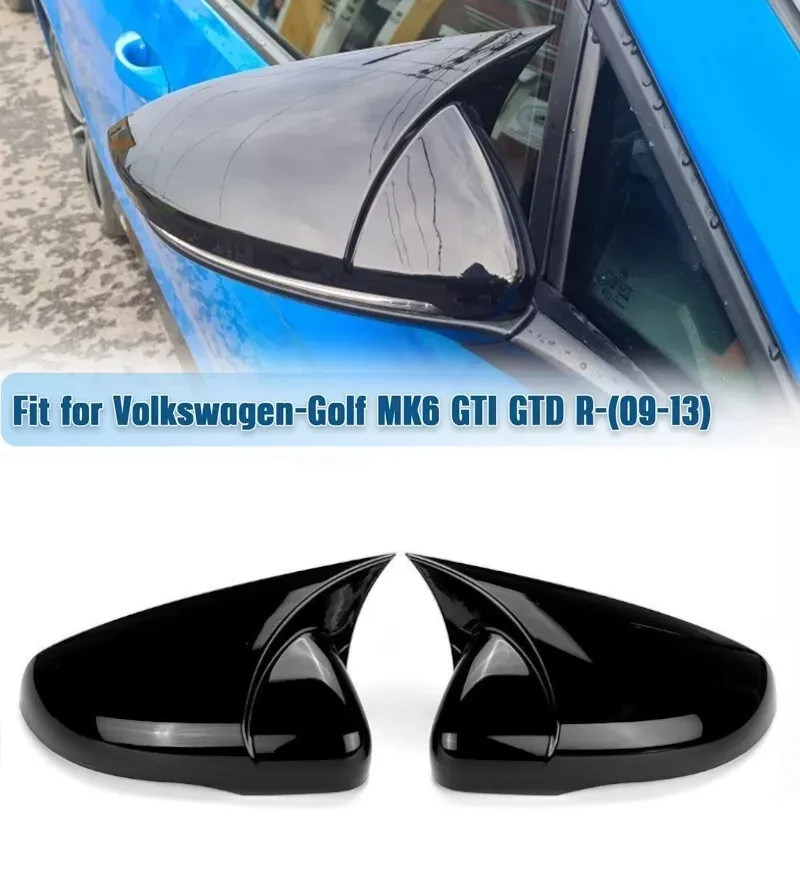 Комплект от 2бр. Batman Style капаци за странични огледала за Volkswagen VW GOLF 6 2009-2013г. - 0