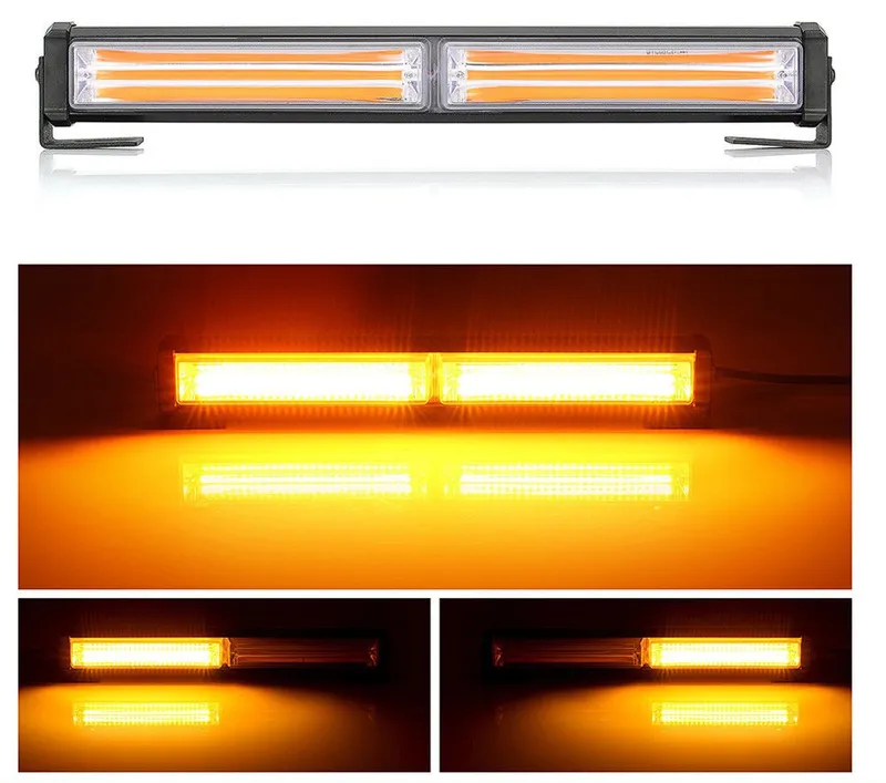 30 Cm Сигнална Аварийна Блиц Маяк Led Бар Лампа Пътна Помощ Платформа 12V-24V 36W - 0