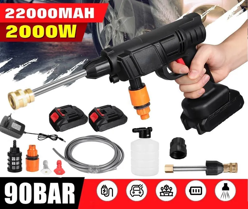 Преносима акумулаторна водоструйка на батерии 2000W 90BAR - 0