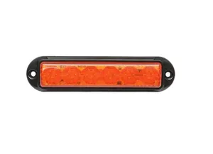 LED аварийна / сигнална лампа (Flash) – Жълта 6 Диода 4 режима 12V-24V