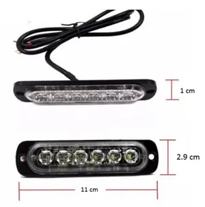 6 LED Аварийна Лампа За Пътна Помощ, Жълта Блиц Светлина, Мигаща