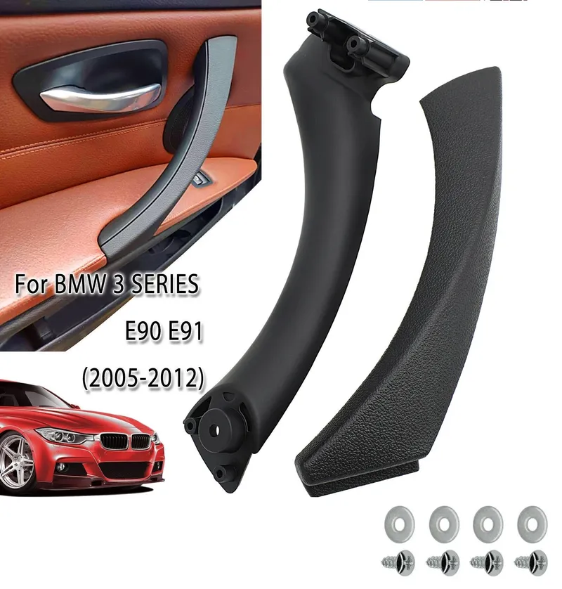 Вътрешна интериорна дръжка за врата за BMW E90 E91 2005-2012г. лява черна - 0