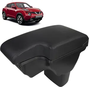 Подлакътник за автомобил Nissan Juke 2010-2019 MK1, с отделение за съхранение, 2x USB-A, 1x USB-C, достъп до бутоните за подгрев на седалките, черен
