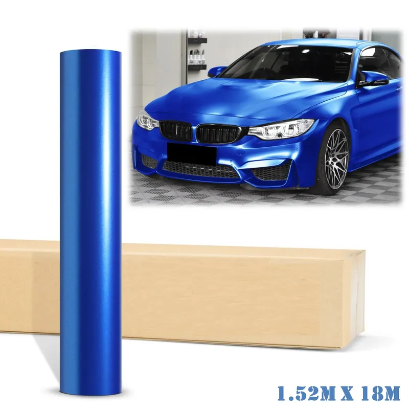 Синъо Матирано Декоративно автомобилно WRAP фолио 1.52 X 18M Blue Matte Vinyl - 0