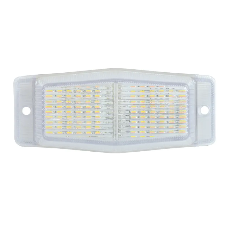 Стационарна LED Габаритна лампа с 2 светлини - Жълто/Бяло 24 диода 24V - 0