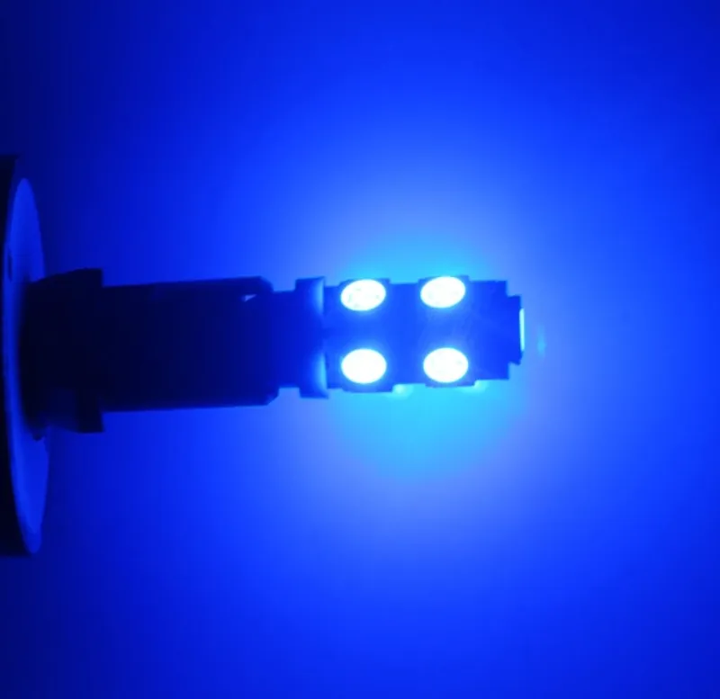 LED Лед Диодни Крушки За Габарит, Т10-5050 W5W, 9 SMD, 12V, Синя - 0