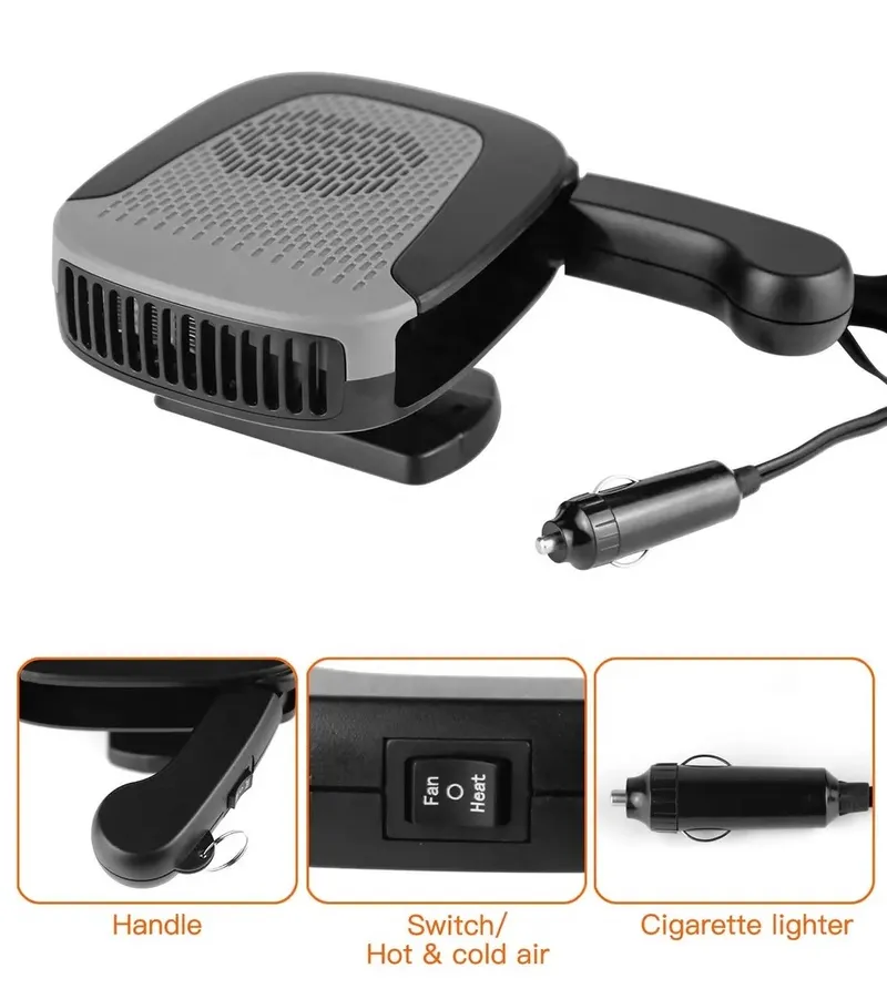 Автомобилна печка с вентилатор 4 сезона 12V 150W – режим отопление / вентилатор, размразяване и обезпотяване - 0
