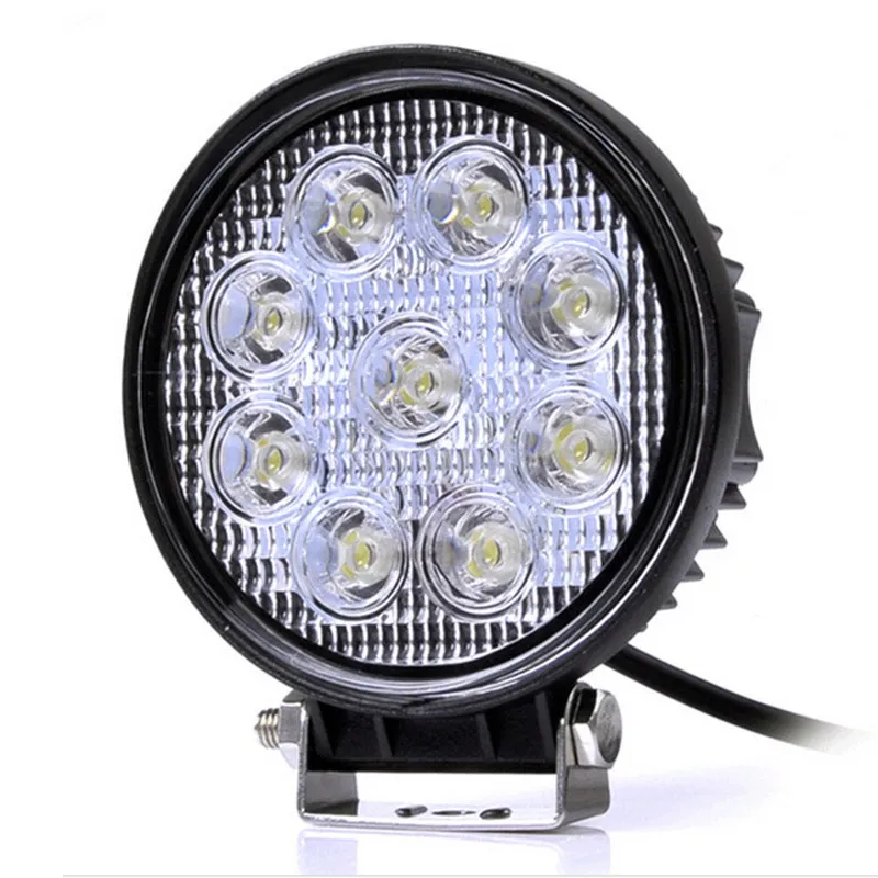 Универсален Лед LED Халоген Фар Работна Лампа 12V - 24V за автомобил офроуд бус ван камион - 0