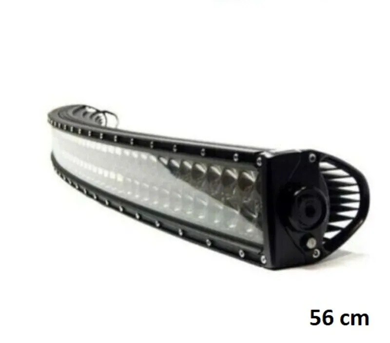 56 cm x 5.5 cm Slim Tънък Извит Мощен Диоден ЛЕД БАР LED Bar 120W 40 Led 12- 24V за Атв Джип 4х4 Offroad Камион Aвтомобил и др. - 0