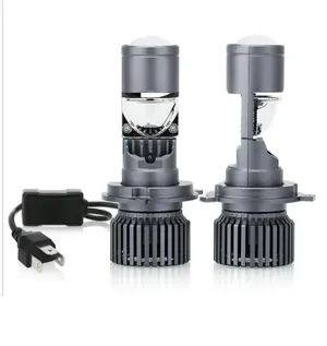 Комплект LED диодни крушки с лупа H4 12V - 24V 80W 12000LM за фарове Canbus без грешки 6000К-6500К къси/дълги