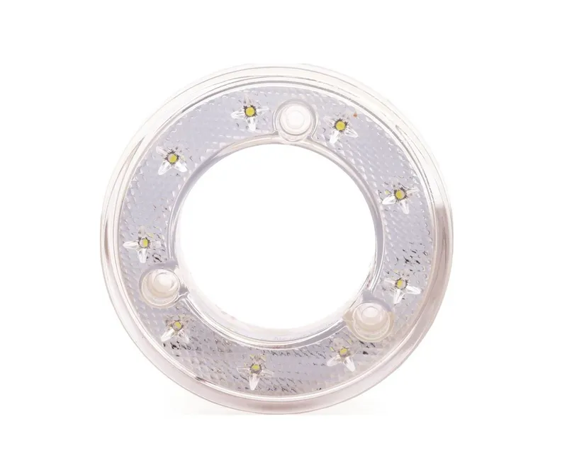 Кръгъл LED габарит / маркер – Бял 9 диода 12V-24V - 0