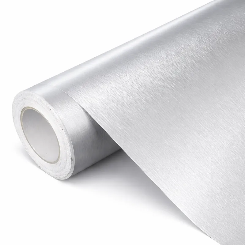 Професионално декоративно автомобилно фолио Brushed Silver 1.52 x 18M - 0