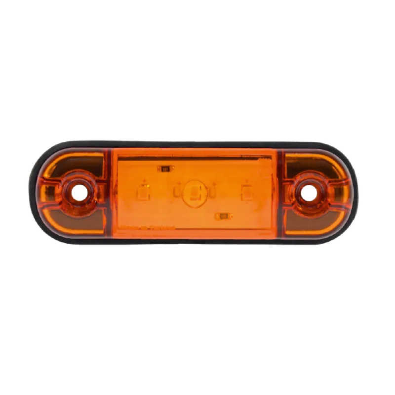 Жълта LED Габаритна светлина / Маркер - 3 диода 12V-24V - 0