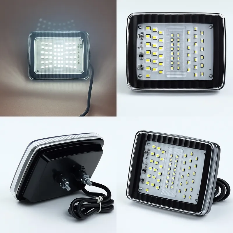 LED бяла задна светлина – габарит с 70 LED диода, 12–24V - 0