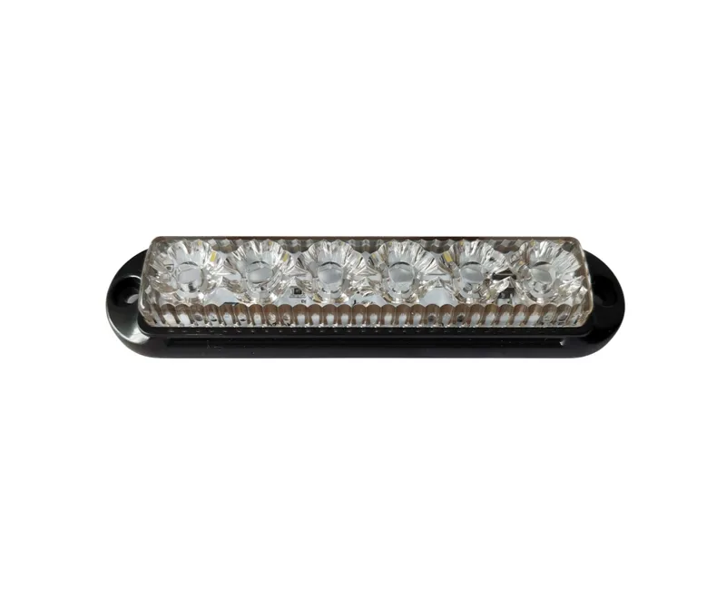 LED аварийна / сигнална лампа (Flash) – Бяла 6 Диода 4 режима 12V-24V - 0