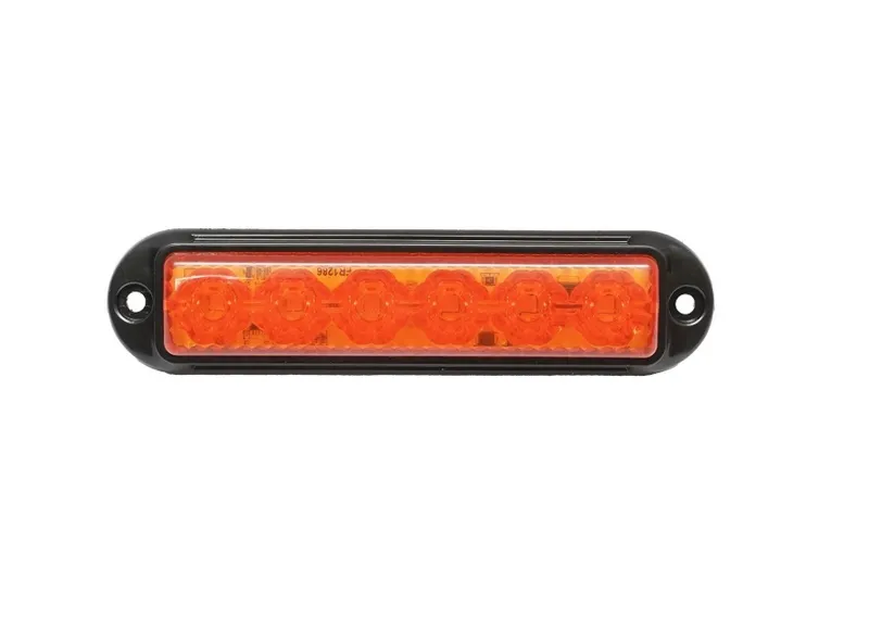 LED аварийна / сигнална лампа (Flash) – Жълта 6 Диода 4 режима 12V-24V - 0