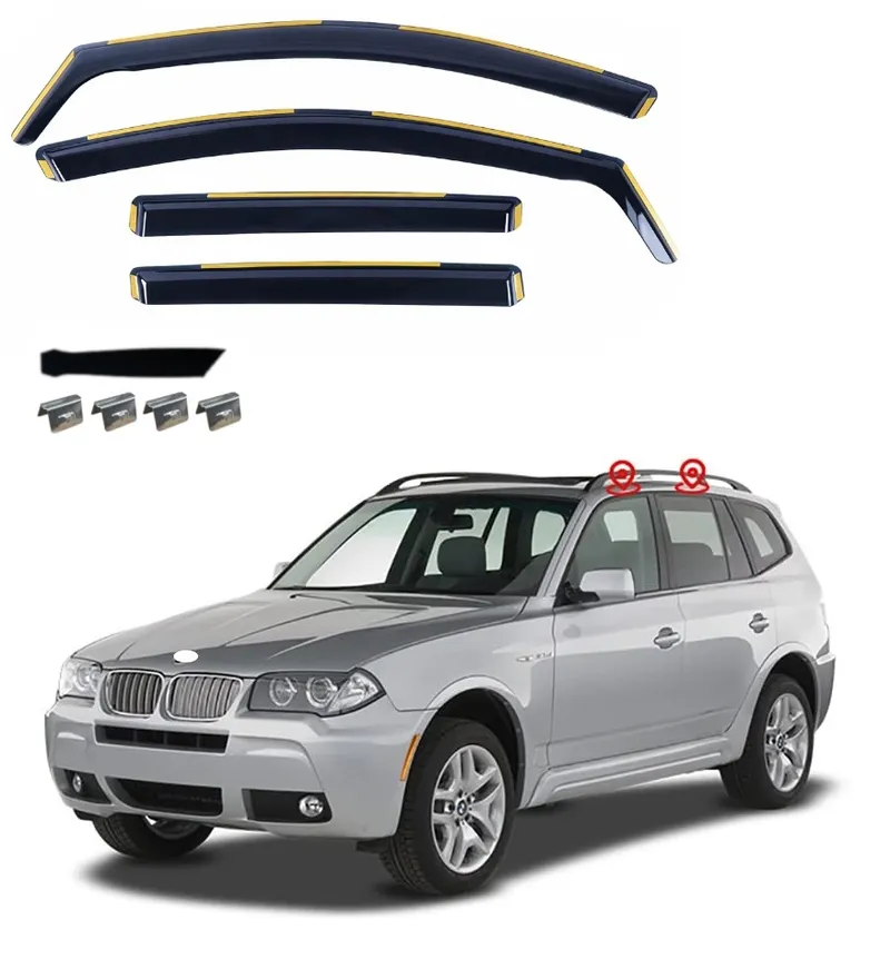 Комплект от 4бр. ветробрани за BMW X3 E83 2003 - 2010 г. - 0