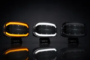 LED Халоген Demmon 10 (244mm) IP67, 9-32V 90W E-MARK (ECE R148/R149/R10) с Динамична Бяла и Оранжева DRL Светлина-Мигач