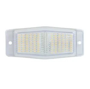 Стационарна LED Габаритна лампа с 2 светлини - Жълто/Бяло 24 диода 24V