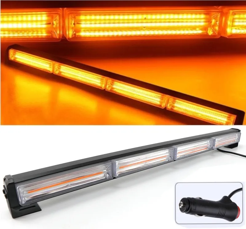 59см LED Блиц Бар 72W 12V / 24V с 9 Режима - Сигнална Аварийна Лампа за Пътна Помощ, Репатрак, Платформа и Камион - 0