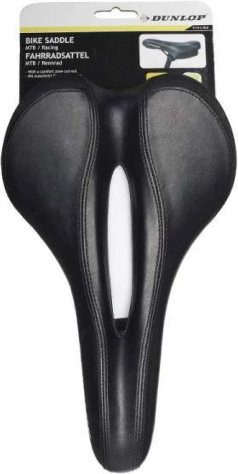 Спортна седалка за велосипед колело 27 x 17cm черна Dunlop - 0
