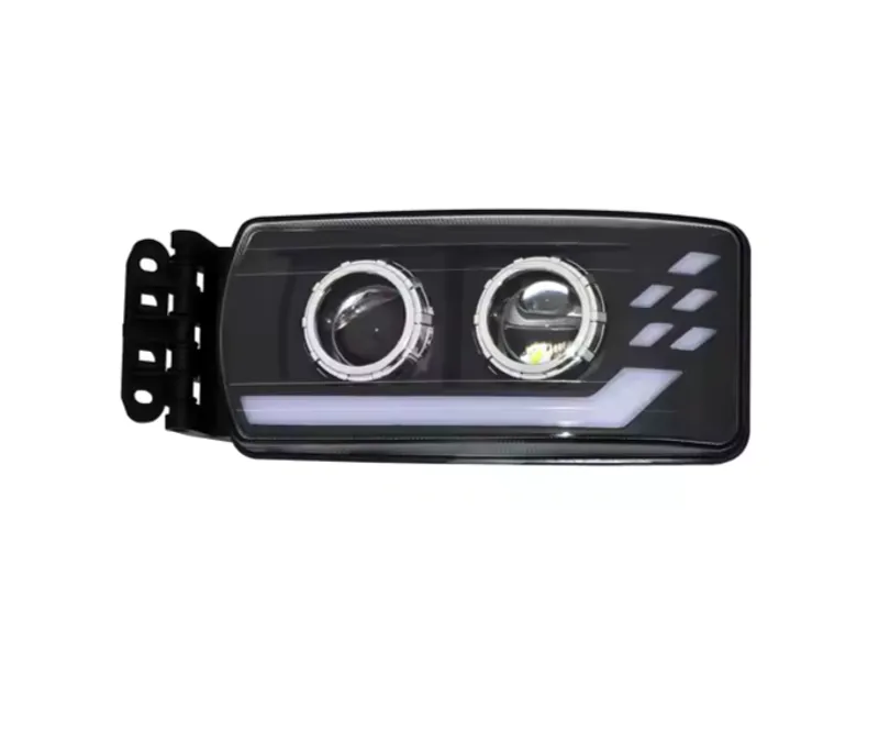 Ляв LED Фар за IVECO STRALIS 24V – DRL, Startup Effect, Лупи, OEM 5801571746 - 0