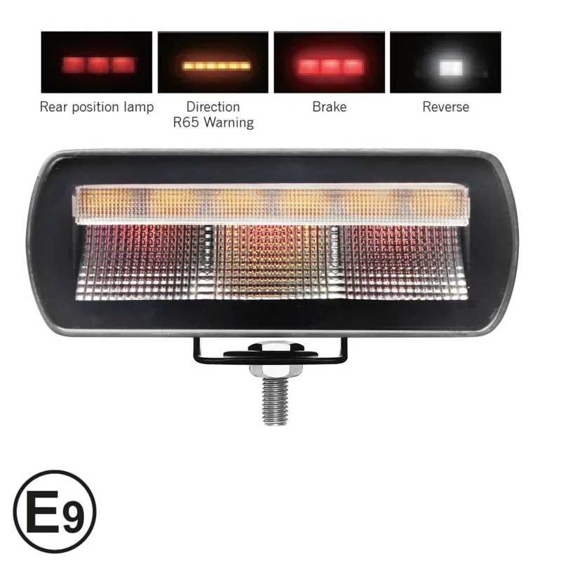 Мултифункционален LED стоп Flexzon – габарит / мигач / заден ход / аварийна блиц светлина с 4 функции, IP67/69K, 12–24V - 0