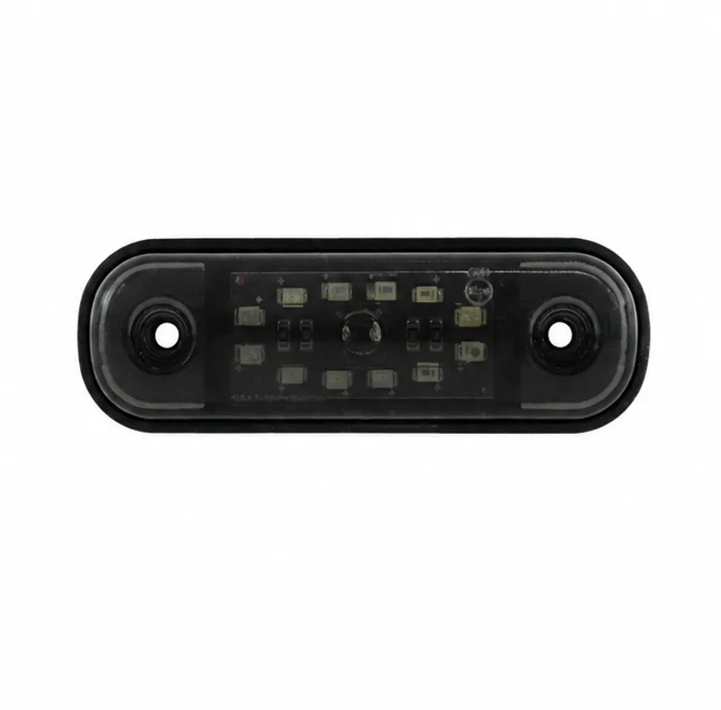 Червена LED Габаритна светлина / маркер - Опушен 12 диода 12V-24V - 0