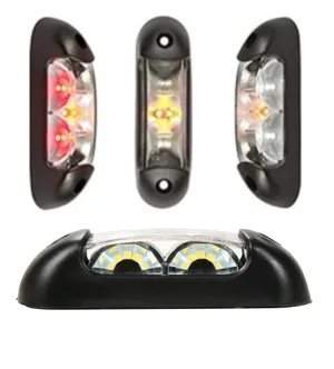 LED габарит, токос, 12V-24V, бяла, червена и оранжева светлина - за ремаркета, платформи, камиони и др.