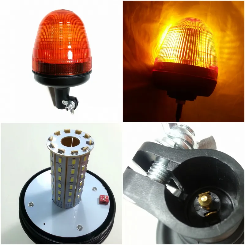 LED ЛЕД Аварийна/сигнална лампa маяк/буркан 12/24V - 0