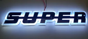 Светодиоден LED Надпис табела SUPER 24V бяла светлина 40 x 7cm