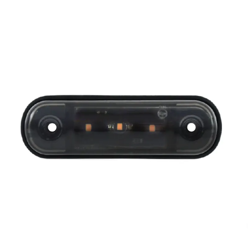 Жълта LED Габаритна светлина / Маркер - Опушен 3 диода 12V-24V - 0