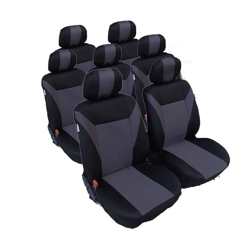 Калъфи тапицерия за VW Touran, Sharan, Ford Galaxy, Citroen C8, Peugeot 307SW, Citroen C4 Grand Picasso, Peugeot 806, 807, Сив - 0