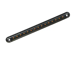 Жълт LED габарит / маркер – Опушен 15 Диода 12V-24V 240 mm
