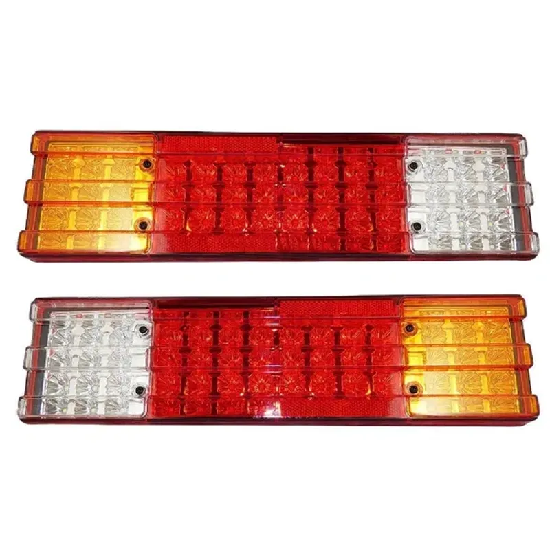 Комплект от 2 Броя Диодни LED Лед стопове 12V 420mm x 110mm x 75mm подходящи за Бус Камион Тир Ремарке Каравана - 0
