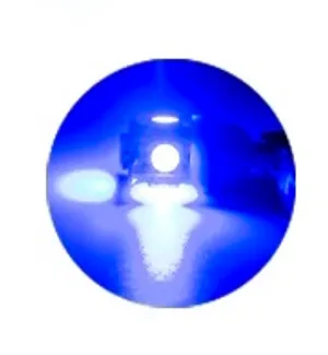 LED Лед Диодна Крушка Крушки За Габарит, Т10 W5W, 5 SMD, 12V, Синя