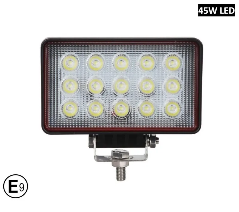 16См 45W Правоъгален Супер Мощен PRO Led Диоден Халоген Лед Лампа Прожектор 12V 24V - 0
