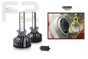 Комплект Умалени Mини LED Крушки H1 12V 24V 72W 10000lm За Фарове Canbus без Грешки