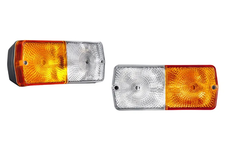 Комплект Комбинирани Светлини габарит с мигач – Бяло / Оранжево 12V / 24V - 0