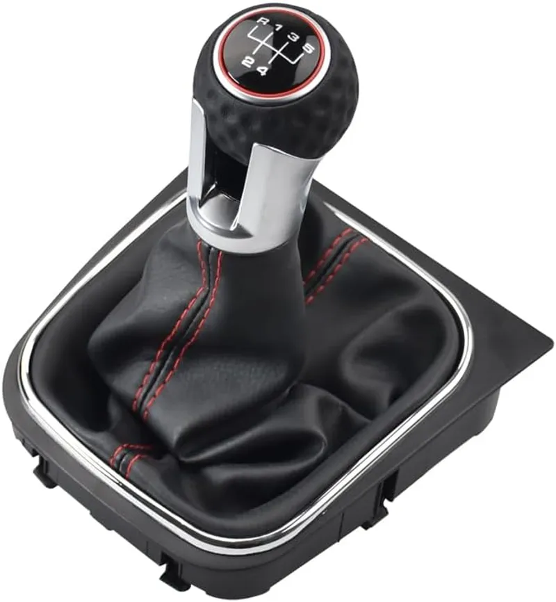 Топка скоростен лост + маншон 5 скорости за VW Golf 5 / Golf 6 / Jetta / EOS / Scirocco - OEM 5K0711113 - 0