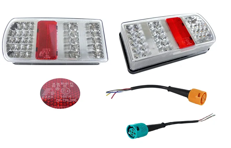 Комплект Диодни LED стопове 12V 24V Волта бус камион ТИР ремарке - 0