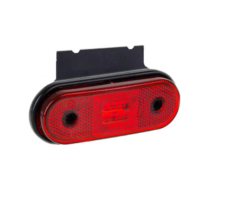 LED ЛЕД Светодиоден Водоустойчив Червен Габарит Маркер Токос 12 - 24V за камион бус ван пикап ремарке каравана платформа и др. 120 x 46 mm - 0