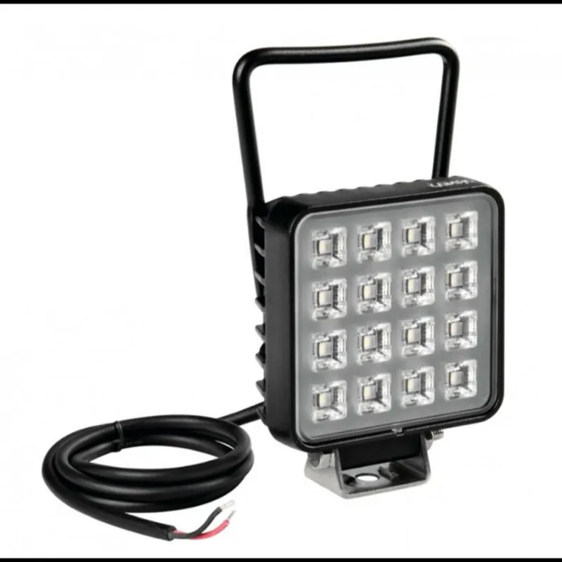 16W 1380lm LED ЛЕД Диоден Фар Работна Лампа Прожектор С Дръжка и Ключ - 0