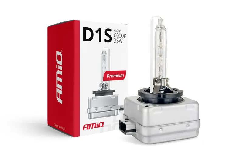 Ксенонова крушка D1S 35W 6000K 12V Amio Premium - 0